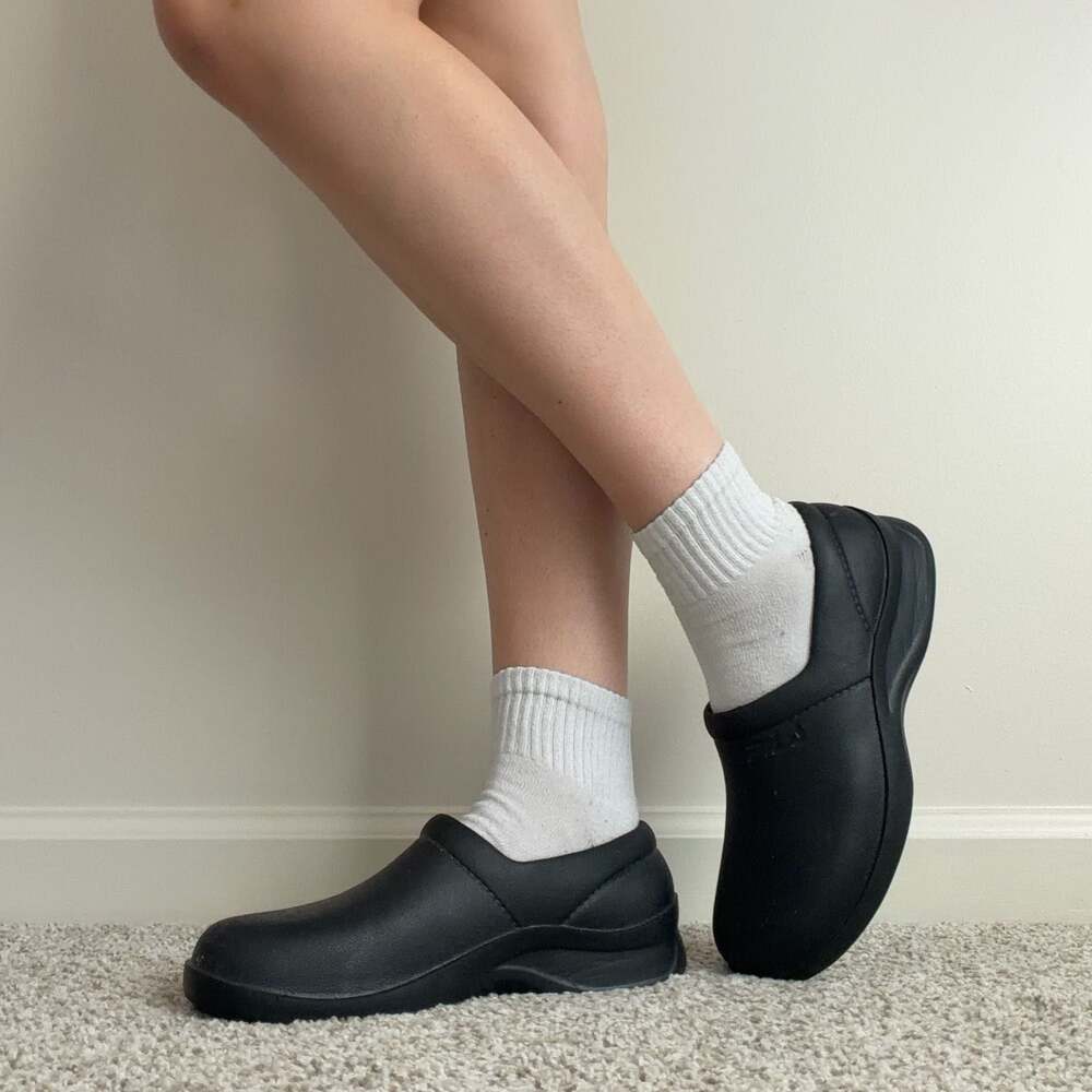 Fila Women's Black Clogs